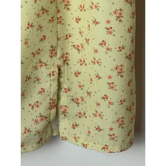 Princes Polly Dress Women 8 Yellow Floral Freya Mini Sheath Boho Cottagecore - Picture 9 of 14